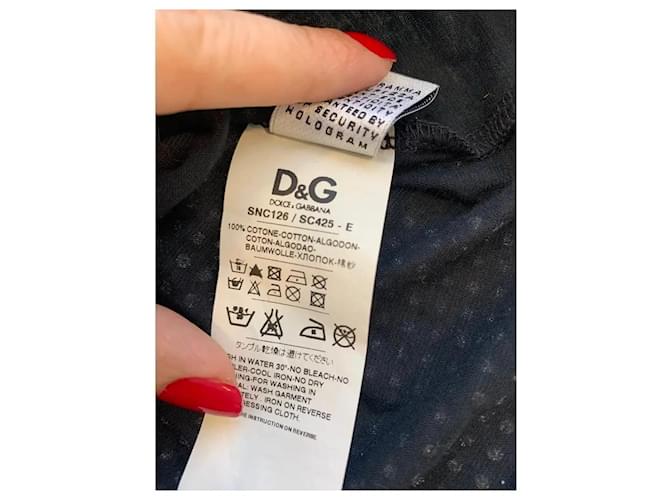 Canotta D&G con borchie argentate Nero - vista 6
