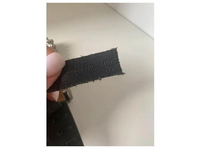 The Kooples Western Ledergürtel aus Wildleder Braun Schwarz - Ansicht 4