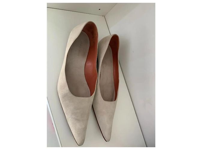 Giorgio Armani Ballerine in Camoscio Beige - vista 3