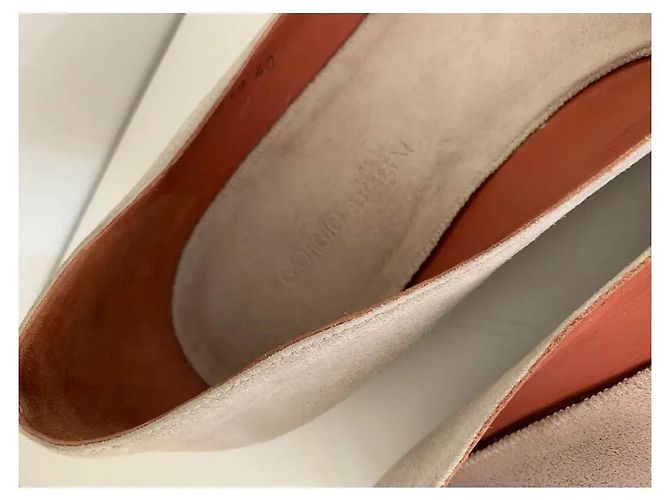Giorgio Armani Ballerine in Camoscio Beige - vista 5