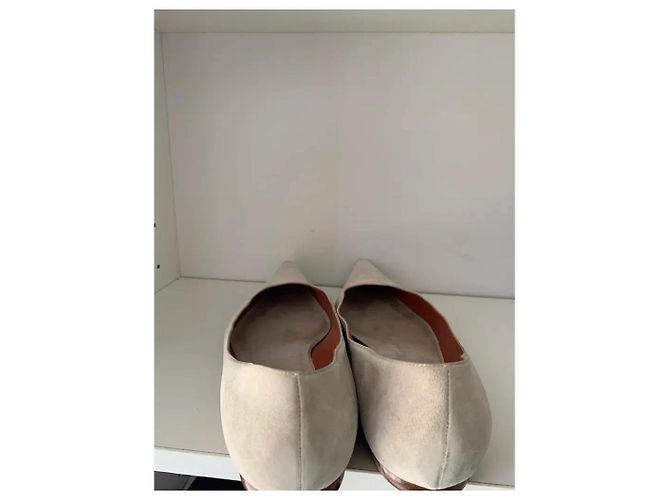 Giorgio Armani Ballerine in Camoscio Beige - vista 6