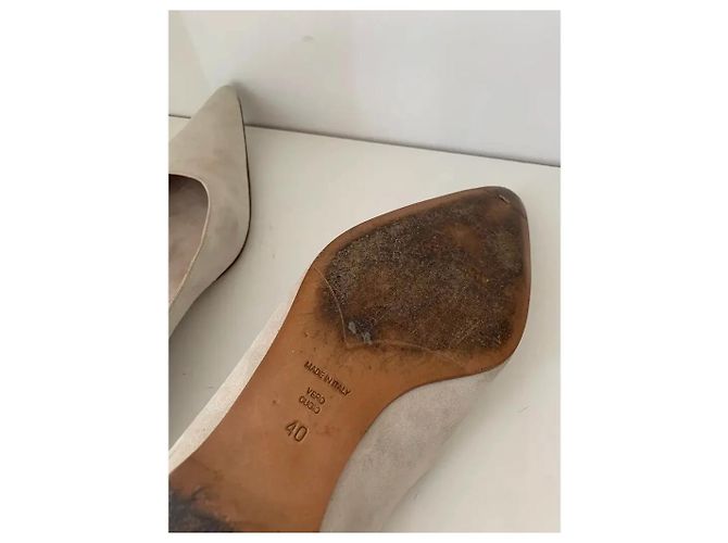 Giorgio Armani Ballerine in Camoscio Beige - vista 7