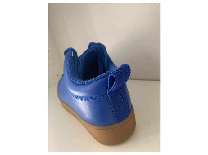 Bottega Veneta Quilt Sneakers Basse Blu - vista 5