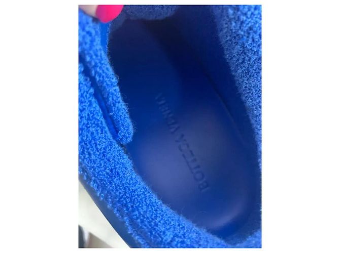 Bottega Veneta Quilt Sneakers Basse Blu - vista 9