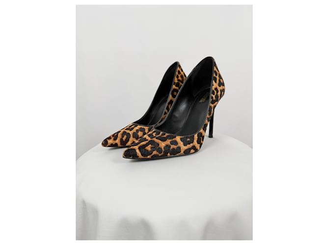 Michael Kors Décolleté leopardate slingback Marrone Nero - vista 3