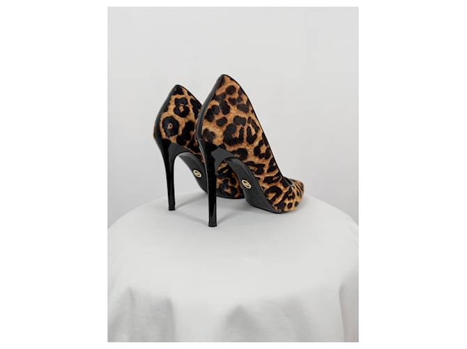 Michael Kors Décolleté leopardate slingback Marrone Nero - vista 7