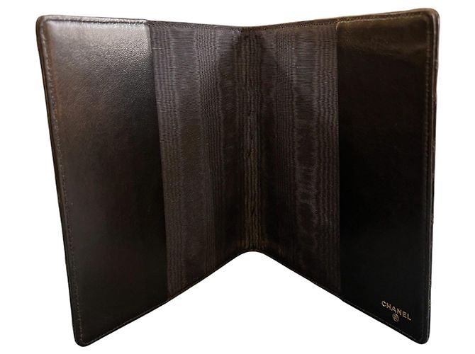Chanel Notizbuch, schwarzes Lammleder - Ansicht 4