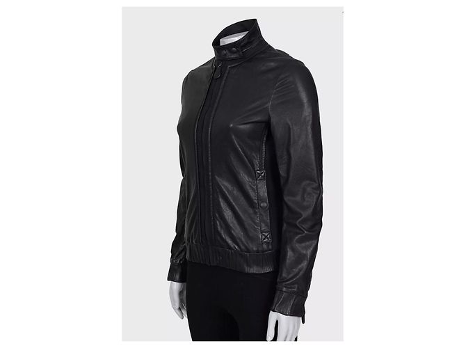 Schwarze Lederjacke Bottega Veneta - IT 38 / XS Gebraucht - Ansicht 2