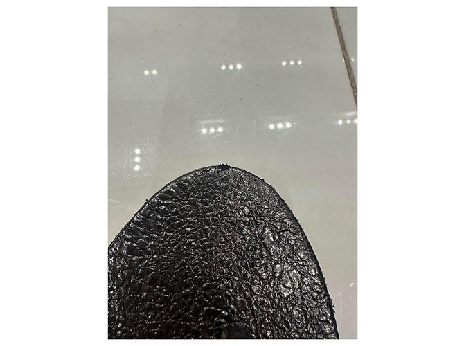 Sandali CHANEL T-Strap Metallic Gunmetal Zip Taglia 42 usato - vista 7