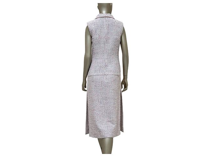 CHANEL Fantasy Tweed Kleid Hellrosa & Weiß Gr. 38 gebraucht - vista 2