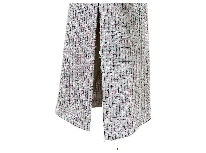 CHANEL Fantasy Tweed Kleid Hellrosa & Weiß Gr. 38 gebraucht - vista 4