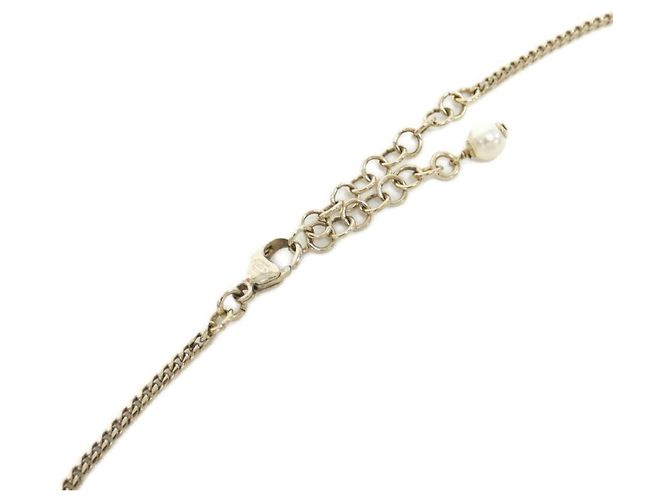 Collar Chanel AB9385 Blanco Dorado - vista 4
