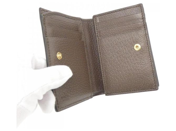 Gucci Ophidia Bi-fold Wallet Braun Beige - Ansicht 6