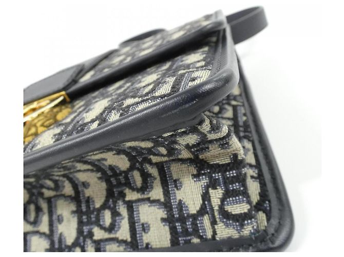 Borsa a tracolla Christian Dior DIOR OBLIQUE 30 Montaigne M9203UTZQ Blu - vista 3