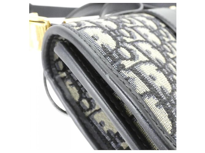 Borsa a tracolla Christian Dior DIOR OBLIQUE 30 Montaigne M9203UTZQ Blu - vista 4