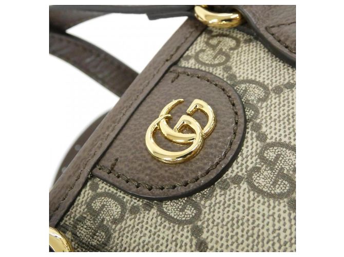 Borsa Gucci Ophidia in beige e marrone - vista 5