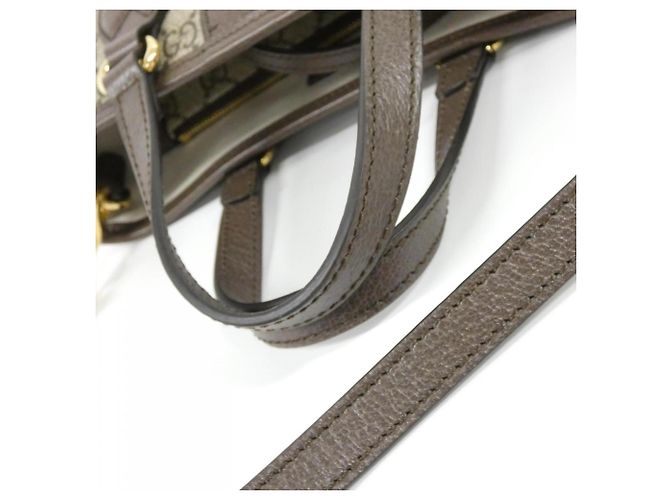 Borsa Gucci Ophidia in beige e marrone - vista 6