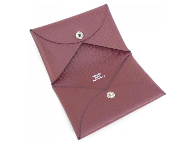 Hermès Tarjetero Calvi Hermes en Rouge H Roja - vista 3