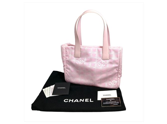 Borsa Tote Chanel New Travel Line PM Rosa - vista 10