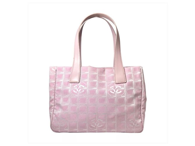 Borsa Tote Chanel New Travel Line PM Rosa - vista 2