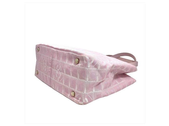 Borsa Tote Chanel New Travel Line PM Rosa - vista 3