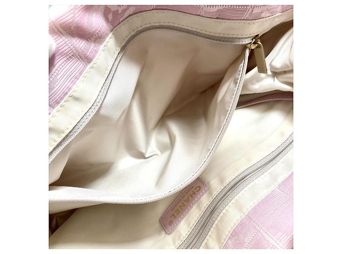 Borsa Tote Chanel New Travel Line PM Rosa - vista 7