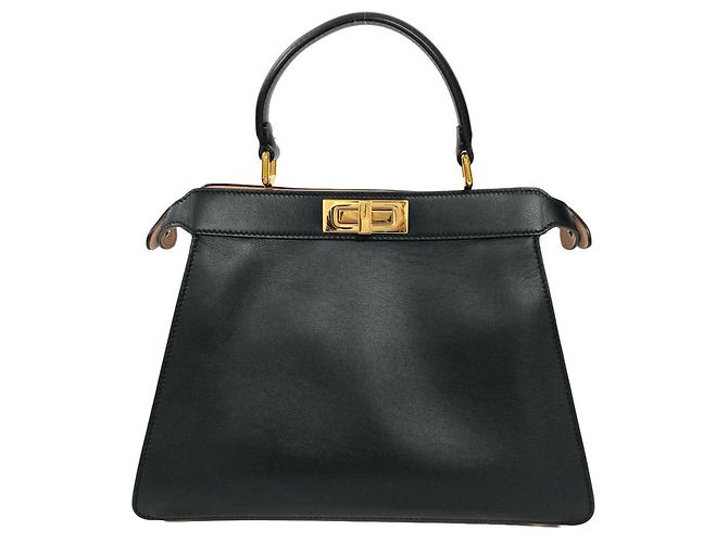 Borsa Fendi Peekaboo IseeU Medium Nero - vista 2