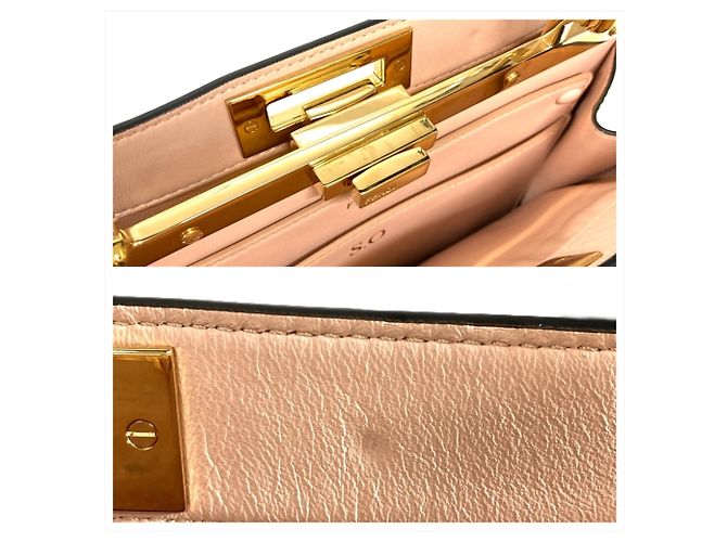 Borsa Fendi Peekaboo IseeU Medium Nero - vista 7
