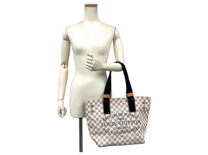 Louis Vuitton Plan Soleil Cabas PM Tragetasche Weiß - Ansicht 10
