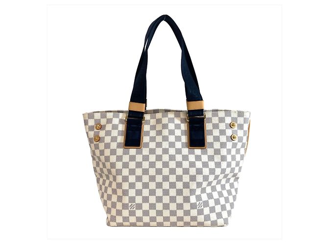 Louis Vuitton Plan Soleil Cabas PM Tragetasche Weiß - Ansicht 2