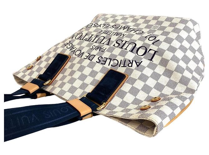 Louis Vuitton Plan Soleil Cabas PM Tragetasche Weiß - Ansicht 3