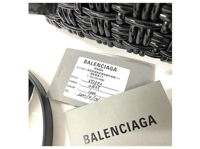 Borsa Basket Bistro XS Balenciaga Nero - vista 7