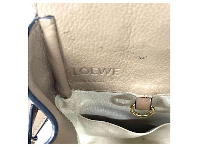 Piccola borsa a mano con coulisse Loewe Hammock Marrone - vista 7