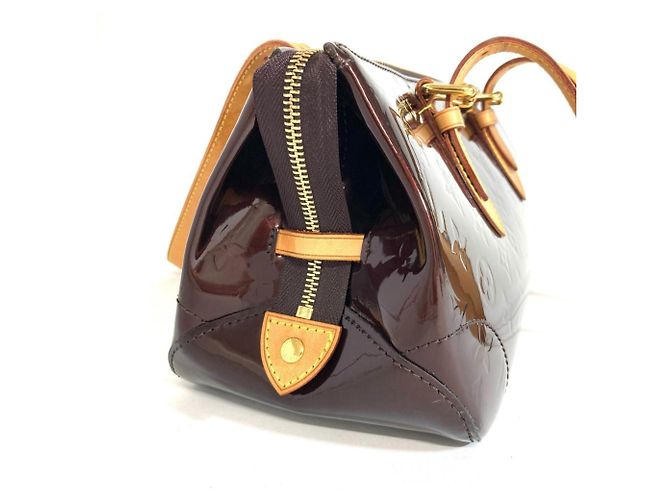 Borsa a Spalla Louis Vuitton Vernis Rosewood Avenue Amarante Rosso Bordò - vista 6