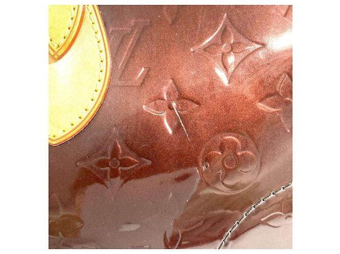 Borsa a Spalla Louis Vuitton Vernis Rosewood Avenue Amarante Rosso Bordò - vista 9