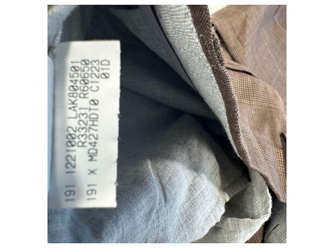 Brunello Cucinelli Braune Wollhose mit mittlerer Leibhöhe IT50 - Ansicht 7