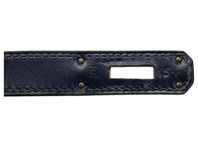 Hermès Borsa Hermes Kelly 32 Blu navy - vista 14