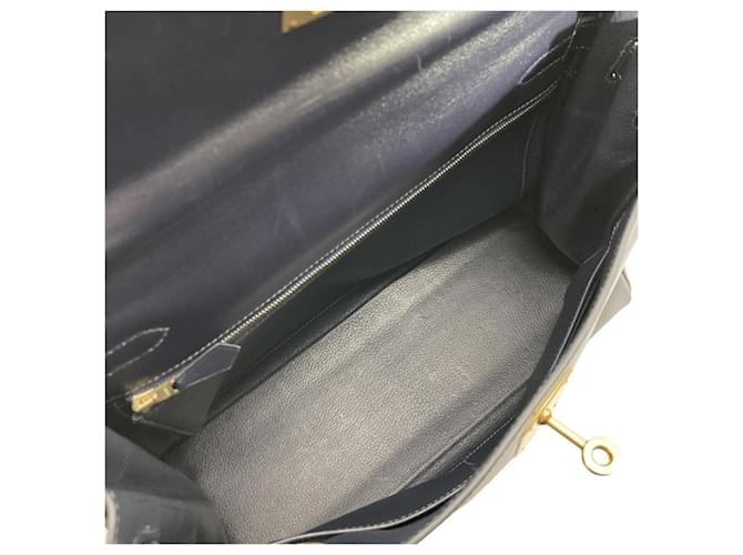 Hermès Borsa Hermes Kelly 32 Blu navy - vista 9