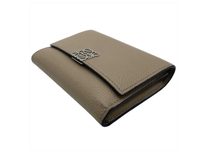 Cartera vertical tríptico Anagram de Loewe Beige - vista 3