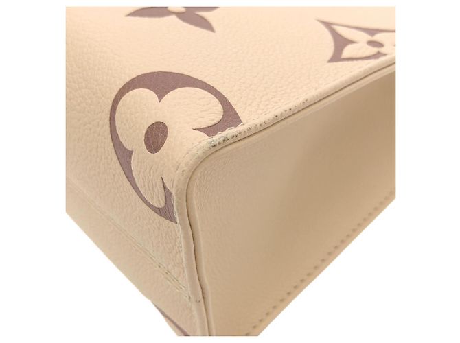Borsa Louis Vuitton Bicolor Monogram Empreinte OnTheGo PM Beige - vista 2