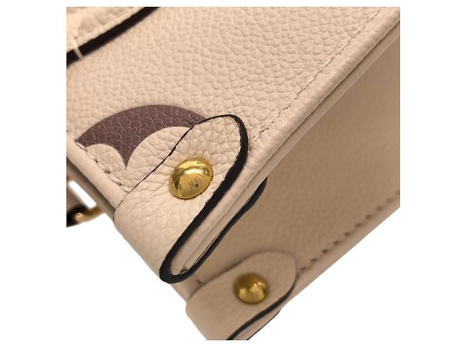 Borsa Louis Vuitton Bicolor Monogram Empreinte OnTheGo PM Beige - vista 4