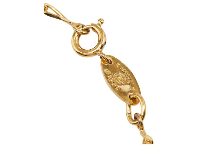 Collana a catena Chanel Vintage placcata oro D'oro - vista 4