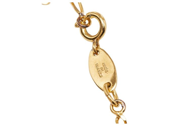 Collana a catena Chanel Vintage placcata oro D'oro - vista 5