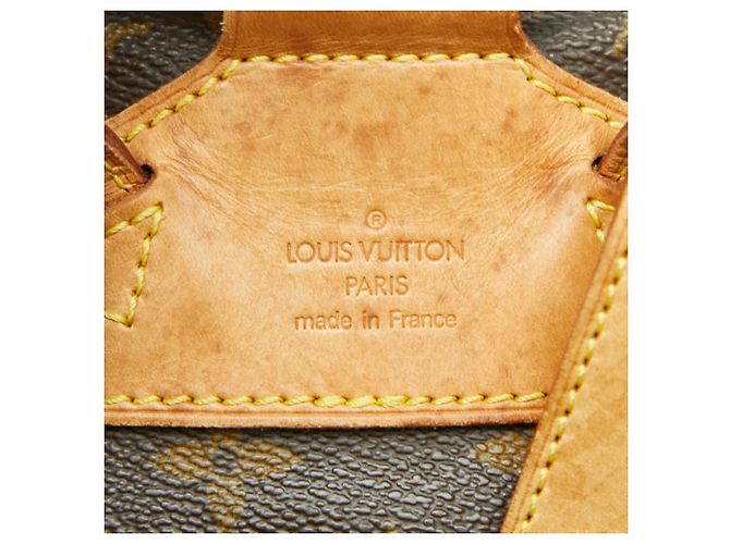 Zaino Louis Vuitton Monogram Montsouris MM Marrone Monogramma - vista 10