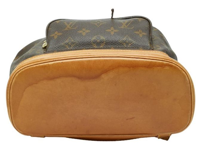 Zaino Louis Vuitton Monogram Montsouris MM Marrone Monogramma - vista 3