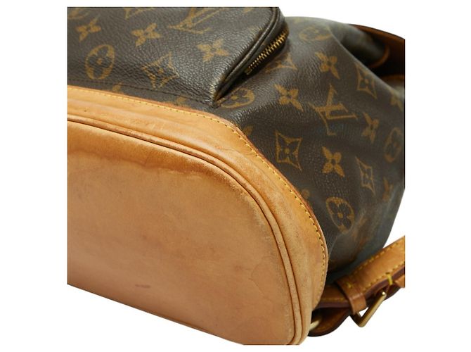 Zaino Louis Vuitton Monogram Montsouris MM Marrone Monogramma - vista 4