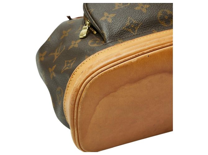 Zaino Louis Vuitton Monogram Montsouris MM Marrone Monogramma - vista 5