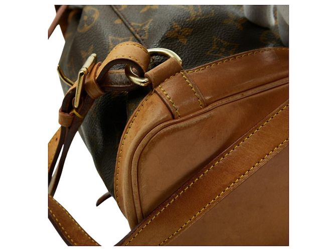 Zaino Louis Vuitton Monogram Montsouris MM Marrone Monogramma - vista 7