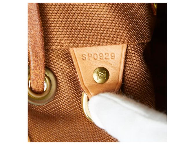 Zaino Louis Vuitton Monogram Montsouris MM Marrone Monogramma - vista 9