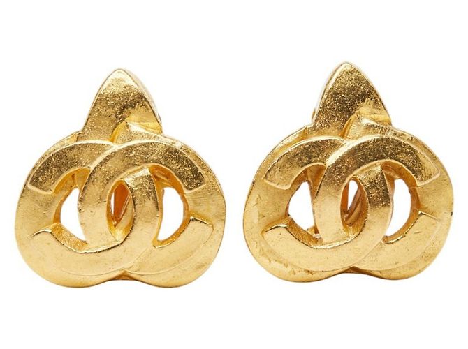 Chanel Coco Mark Herzmotiv Ohrringe Golden - Ansicht 2